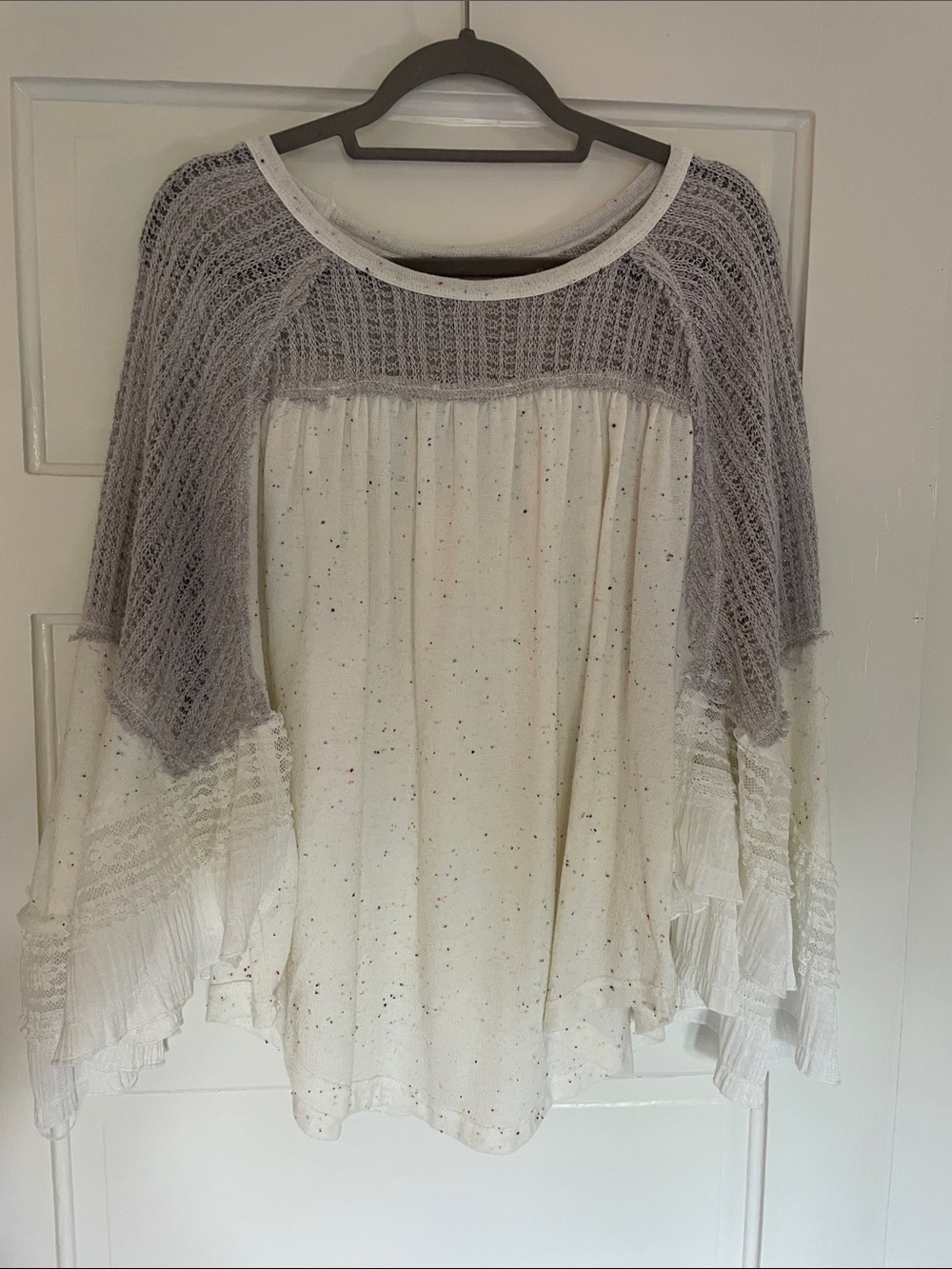 Three Bird Nest Ruffled Top